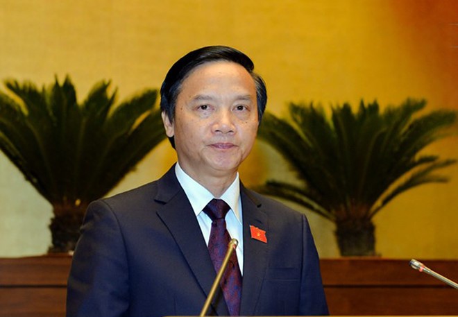 Chủ nhiệm Uỷ ban Pháp luật Nguyễn Khắc Định (ảnh Như Ý)