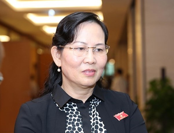 Bà Lê Thị Thủy, Phó Chủ nhiệm Uỷ ban Kiểm tra T.Ư (ảnh Như Ý)