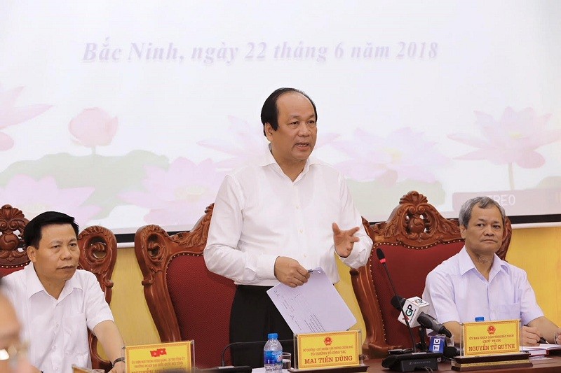 Tổ công tác của Thủ tướng kiểm tra việc thực hiện nhiệm vụ tại Bắc Ninh (Ảnh Như Ý)