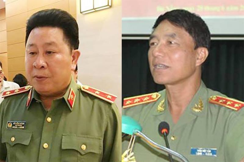 Trung tướng Bùi Văn Thành và Thượng tướng Trần Việt Tân