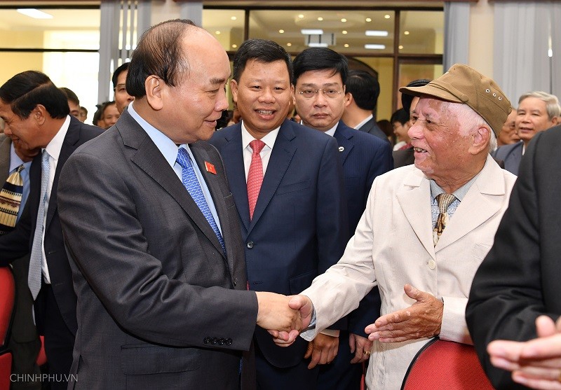 Thủ tướng Nguyễn Xuân Phúc tiếp xúc cử tri Hải Phòng (ảnh N.H)
