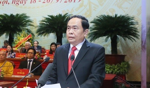 Ông Trần Thanh Mẫn tiếp tục được tín nhiệm cử giữ chức Chủ tịch Uỷ ban Trung ương MTTQ Việt Nam (ảnh Như Ý)