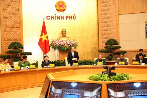 Phó Thủ tướng Trương Hòa Bình phát biểu chỉ đạo hội nghị (ảnh L.S)