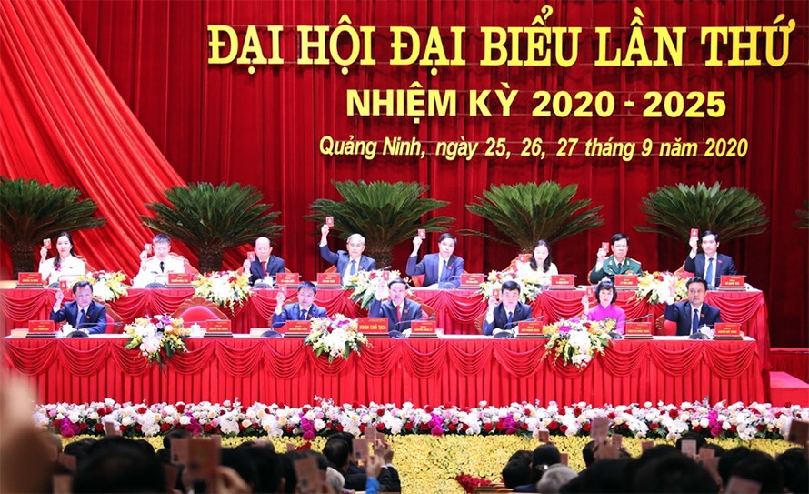 Đại hội Đại biểu Đảng bộ tỉnh Quảng Ninh lần thứ XV.