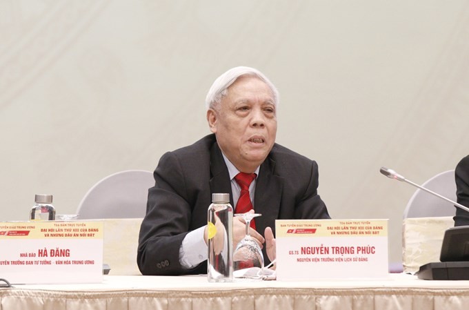 Ông Nguyễn Trọng Phúc, nguyên Viện trưởng Viện lịch sử Đảng (ảnh P.C)