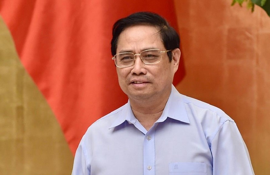 Thủ tướng Phạm Minh Chính chủ trì phiên họp chuyên đề về xây dựng pháp luật (ảnh Nhật Minh)