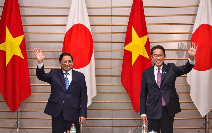 Thủ tướng Phạm Minh Chính và Thủ tướng Kishida Fumio (ảnh Nhật Bắc)