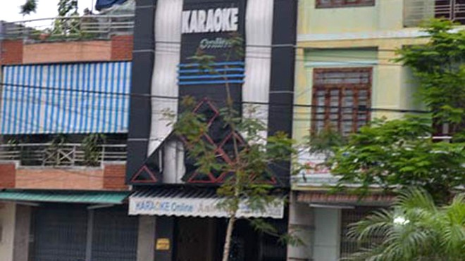 Quán karaoke Ánh Linh, nơi các đối tượng “phê” ma túy cố thủ phía trong