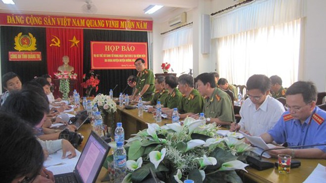 Công an tỉnh Quảng Trị đã tổ chức họp báo công bố kết quả điều tra vụ tiêm vắc xin làm 3 trẻ sơ sinh tử vong