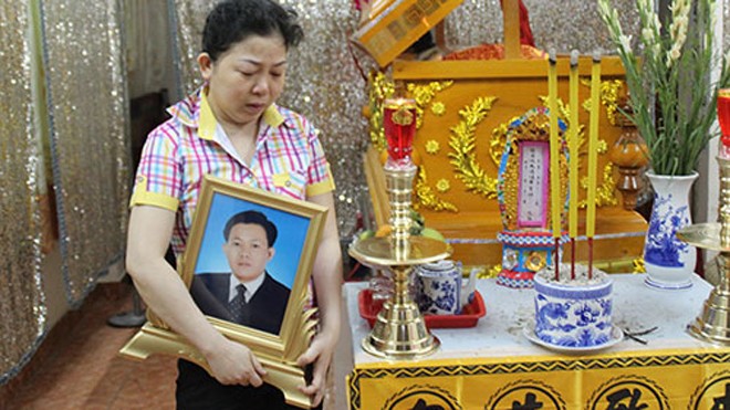 Gia đình tổ chức đám tang cho nạn nhân Nguyễn Văn Chín