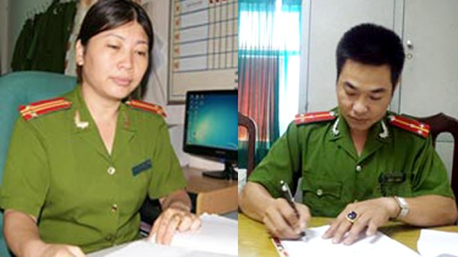 Trung tá Nguyễn Thị Hồng Thanh và Thượng uý Mai Xuân Trường gặp không ít tình huống hài hước trong đời làm trinh sát