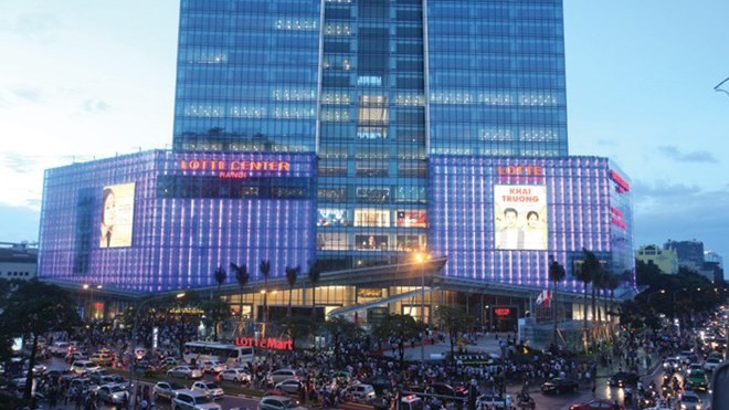 Trung tâm thương mại Lotte Center Hà Nội nằm ở địa điểm dễ ùn tắc giao thông.