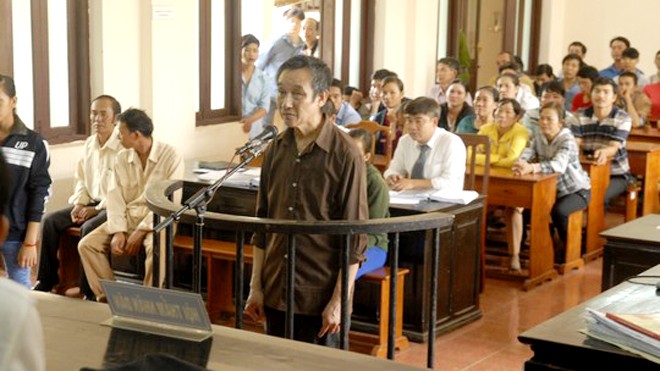 Bị cáo Nguyễn Văn Đồng tại phiên sơ thẩm TAND tỉnh Bình Phước ngày 24/9