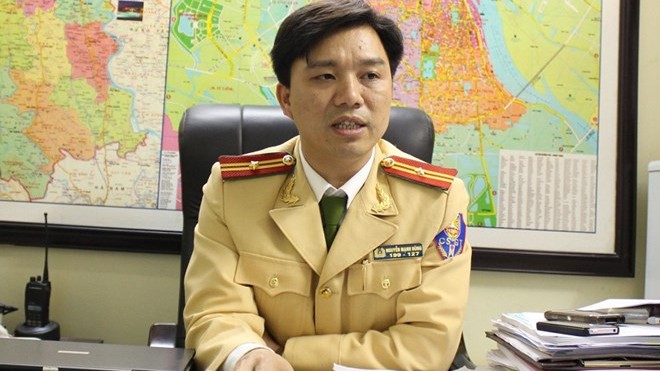 Thiếu tá Nguyễn Mạnh Hùng, Phó Phòng CSGT, Công an Hà Nội