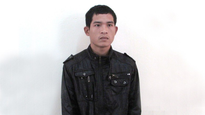 Đối tượng Bùi Đăng Thanh ở cơ quan điều tra công an huyện Tân Kỳ