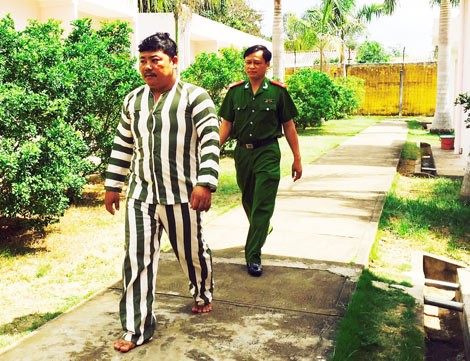 Tài xế Phạm Văn Phương tại Trại tạm giam Công an tỉnh Trà Vinh.