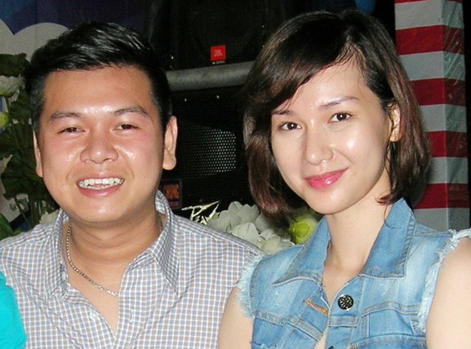 Vợ chồng MC Quỳnh Chi. Ảnh: Việt Tường
