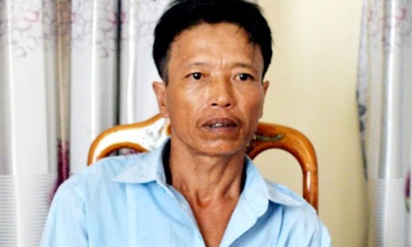 Phạm Văn Mạnh tại cơ quan điều tra - Ảnh: Báo Hà Tĩnh