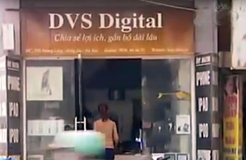 Cửa hàng DVS, một trong số doanh nghiệp bị kiểm tra