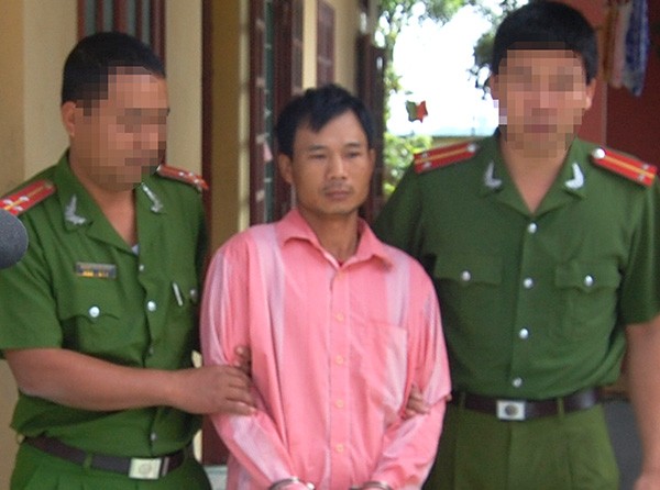 Lực lượng Công an bắt giữ đối tượng Vũ Văn Hà