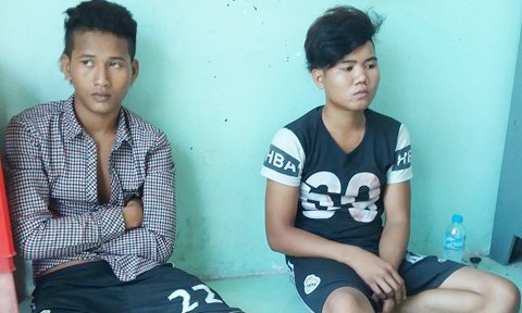 Nhi và Phong khi bị bắt - Ảnh: N.Tuấn