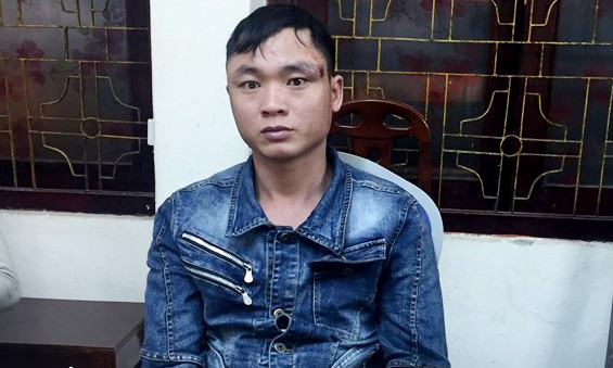 Hung thủ Nguyễn Khoanh Oanh tại cơ quan điều tra 