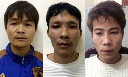 Ba trong số 4 đối tượng bị cảnh sát bắt giữ