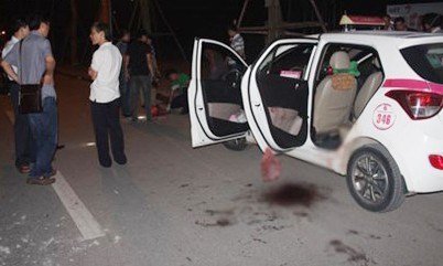 Hiện trường đối tượng Hà Văn Hiếu dùng dao sát hại tài xế taxi đêm ngày 6/10