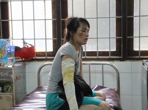 Chị Huyền đang điều trị tại Bệnh viện Đa khoa tỉnh Đắk Lắk