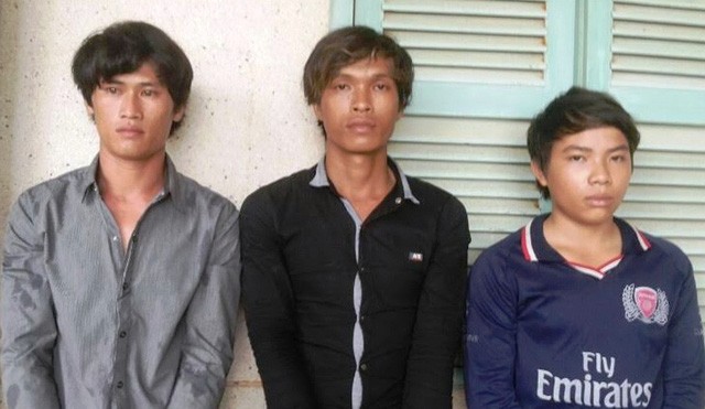 3 nghi phạm: Phạm Văn Linh, Nguyễn Văn Tình và Nguyễn Thành Nhịn, trong đó đối tượng Nhịn chỉ mới 13 tuổi