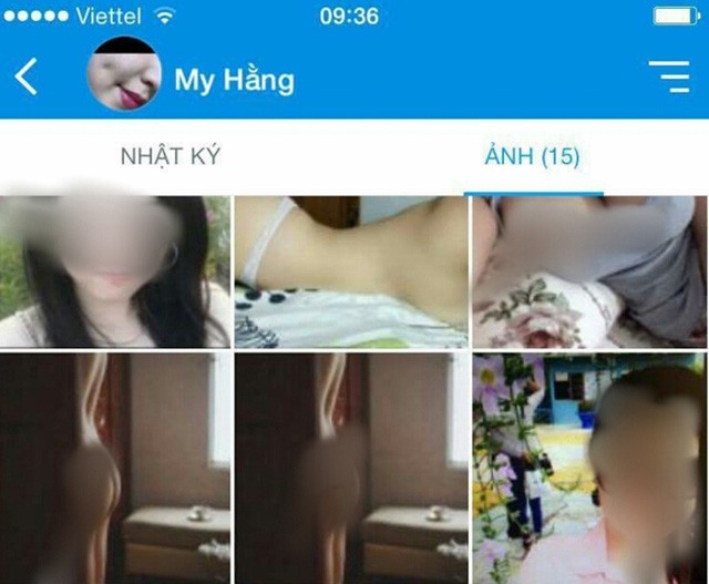 Ảnh chân dung của M.H bị đăng trên mạng ghép với hình ảnh khoả thân của người khác, rao bán dâm