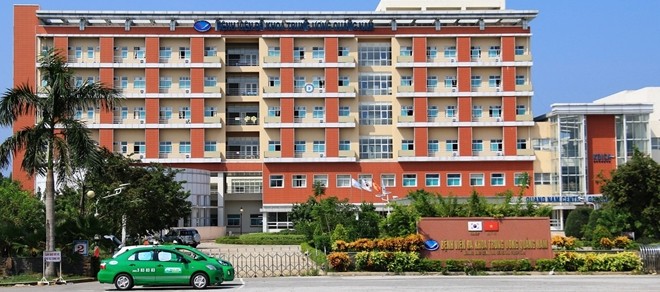 Bệnh viện Đa khoa Trung ương Quảng Nam, nơi Sơn đang được điều trị tích cực.