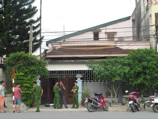 Nhà riêng của ông Lê Đắc Qùy, nơi xảy ra vụ mất trộm