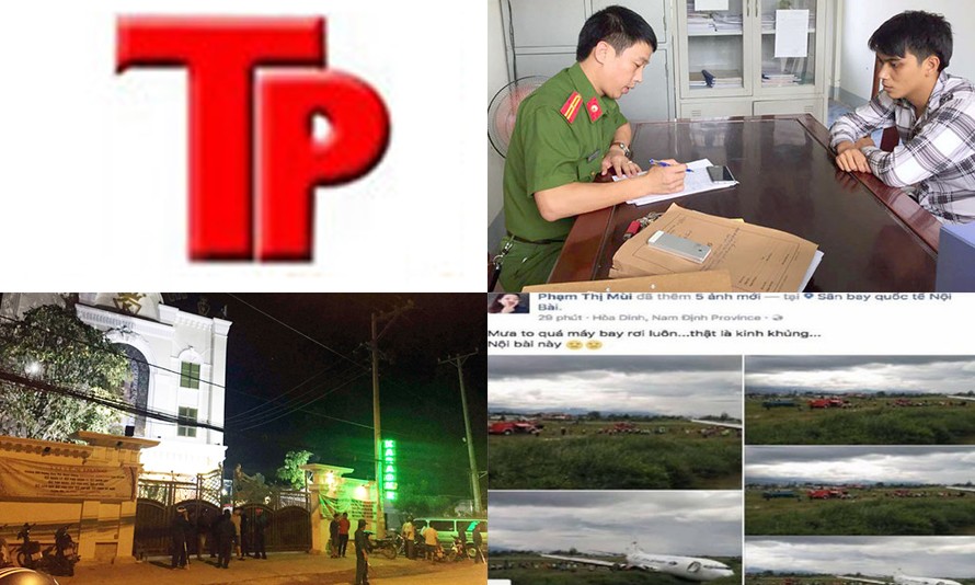 Bản tin Hình sự 18H: Tung tin máy bay rơi ở Nội Bài để câu like