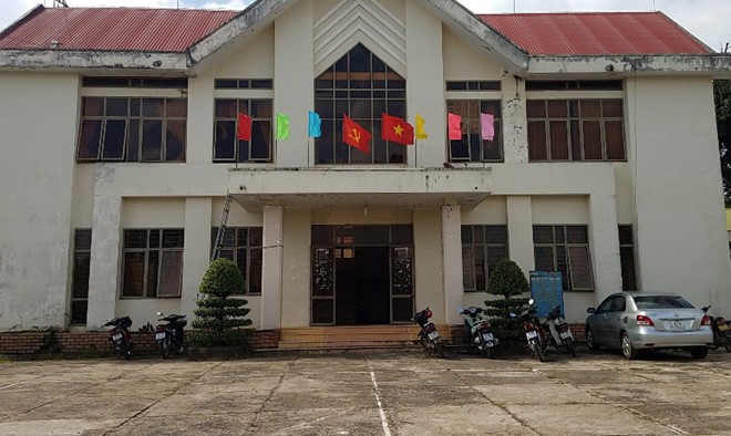 Trụ sở Công an xã Đắk Liêng, nơi ông Phương công tác