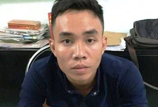 Nguyễn Văn Phong khi bị bắt. Ảnh: Công an cung cấp