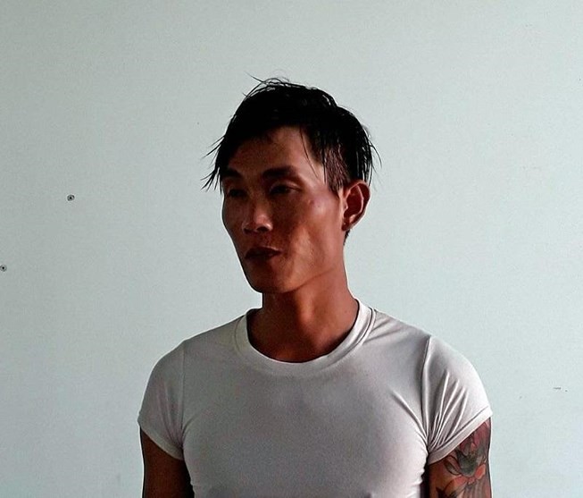 Nghi can Nguyễn Trọng Khương khi bị bắt giữ