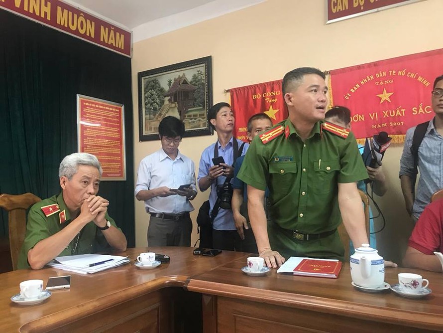 Công an TPHCM thông tin vụ án.