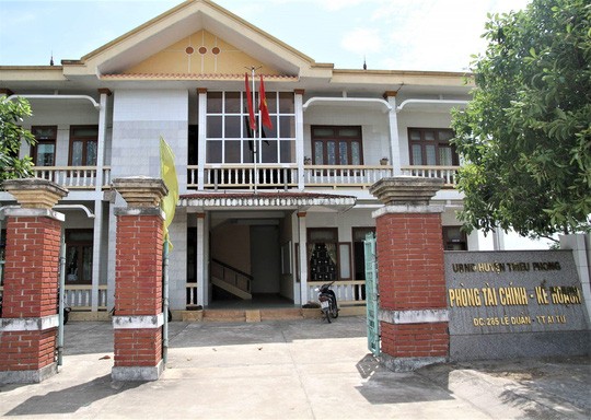 Trụ sở Phòng Tài chính - Kế hoạch huyện Triệu Phong, nơi ông Tr. bị tố sàm sỡ chị A
