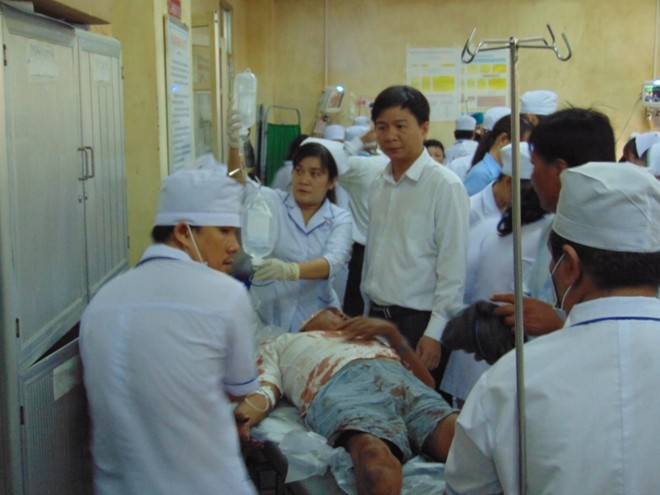 Bệnh viện Đa khoa Bạc Liêu đang tích cực cứu chữa cho các nạn nhân
