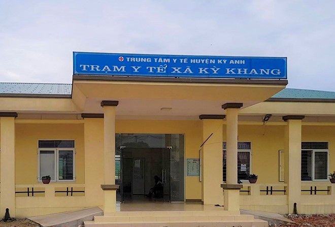 Trạm y tế xã Kỳ Khang, huyện Kỳ Anh (Hà Tĩnh), nơi xảy ra vụ việc