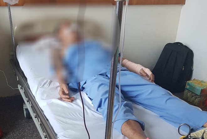 Bệnh nhân Thắm đang được điều trị tại Bệnh viện Hoàng Anh Gia Lai
