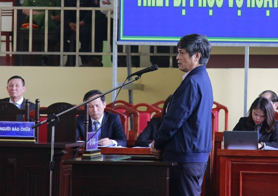 Bị cáo Nguyễn Thanh Hóa tại tòa