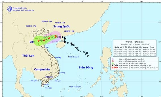 Tin mới nhất về cơn bão số 3 sắp đổ bộ vào Quảng Ninh-Hải Phòng