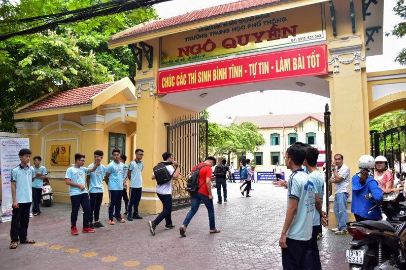 Trường THPT Ngô Quyền có điểm chuẩn vào lớp 10 cao nhất của thành phố Hải Phòng