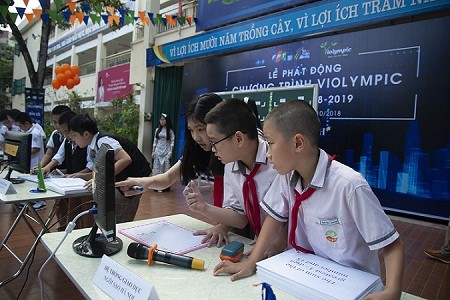 Học sinh hào hứng với ứng dụng công nghệ mới trong kỳ thi Violympic