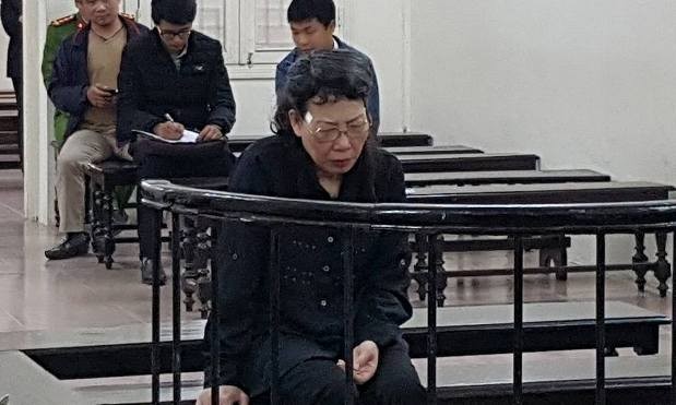 Bị cáo Lê Thị Mai Anh tại tòa.
