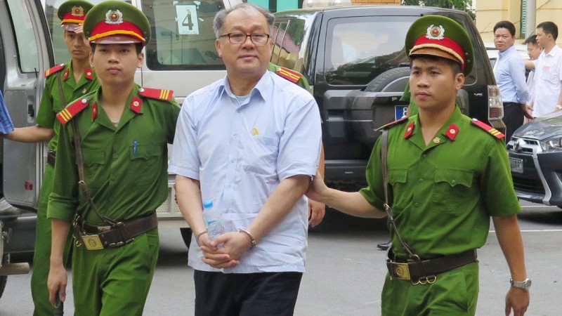 Bị cáo Phạm Công Danh tại tòa án Hà Nội.