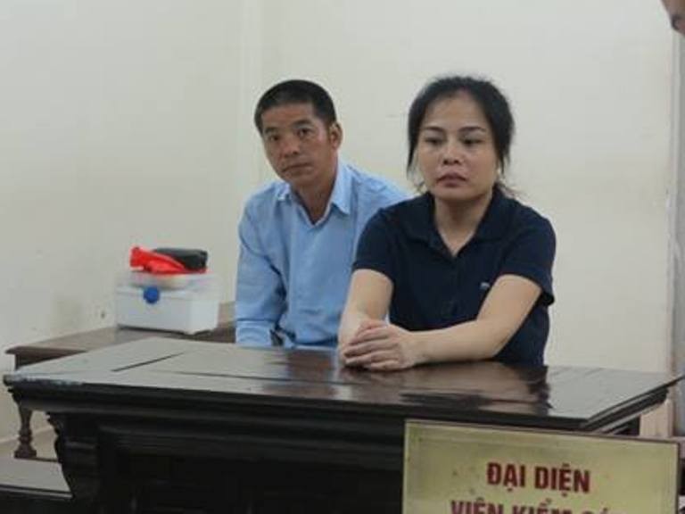 Bị cáo Phạm Thanh Nga tại Tòa án Hà Nội.