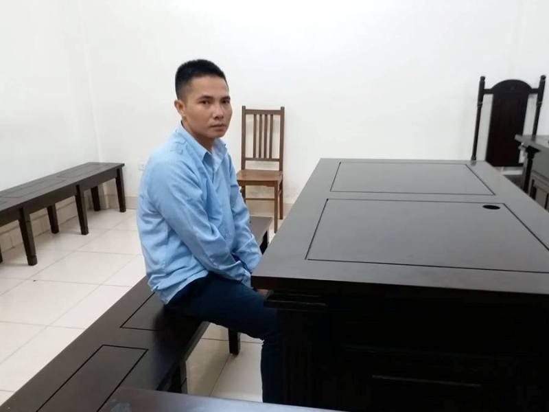 Bị cáo Nguyễn Trọng Mạnh tại tòa.